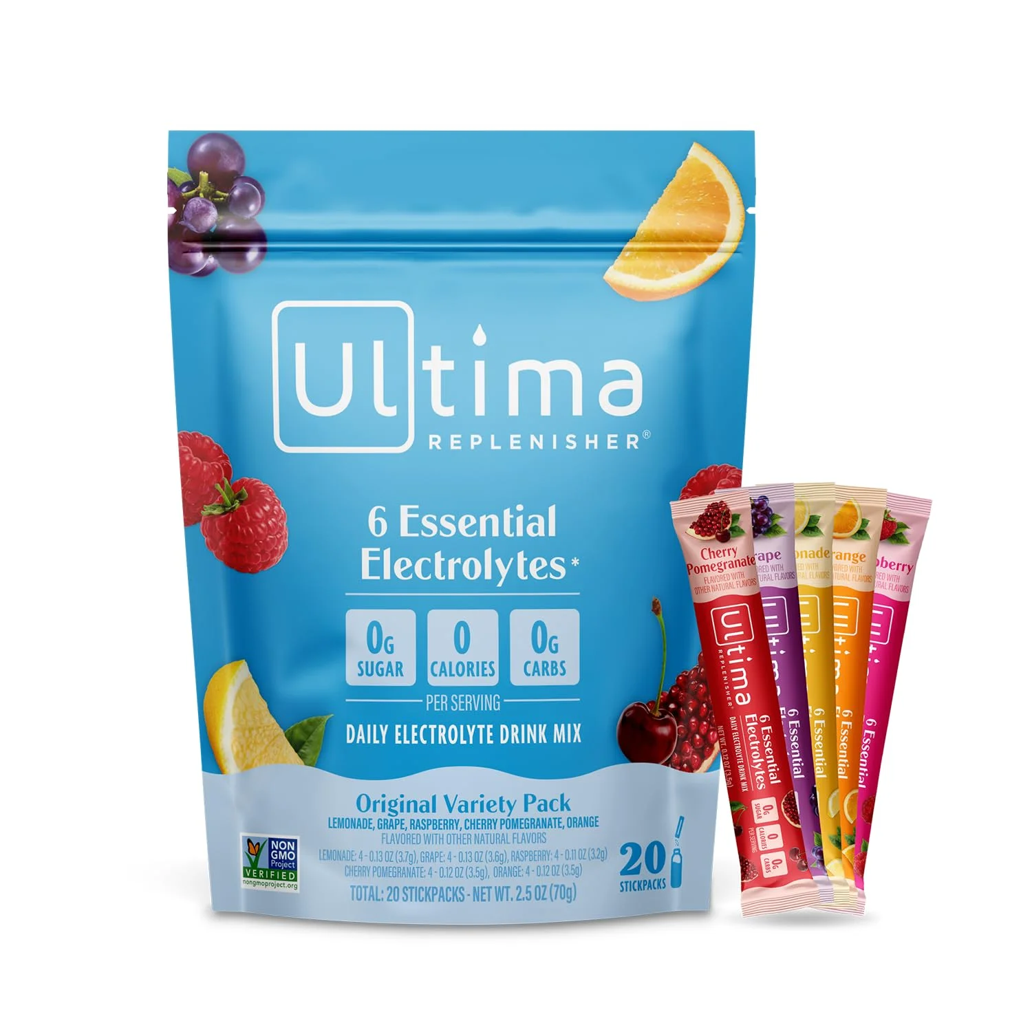 Electrolyte Drink Mix Ultima electrolyte drink mix variety pack with stick packets